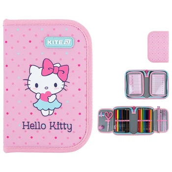 Пенал з наповненням Kite Hello Kitty HK26-622H, 1 відділення, 2 відвороти
