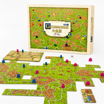 Каркасон 3.0 NEW + 11 дополнений + правила на Украинском / Настольная игра Carcassonne BIG BOX / Большое Собрание