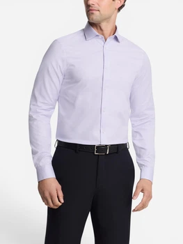 Рубашка хлопковая мужская Calvin Klein 623503258 XL Сиреневая (1159863621)