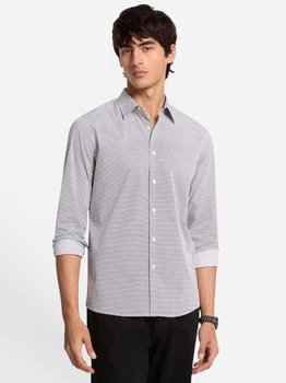 Рубашка хлопковая мужская Michael Kors 997394196 XL Синий/Белый (1159863691)