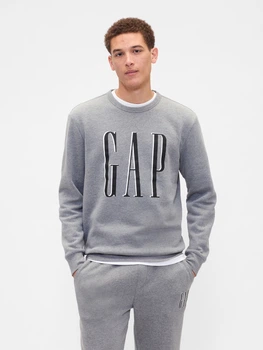 Свитшот на флисе мужской GAP 658376837 XL Серый (1159847035)
