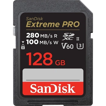 Карта пам'яті SanDisk 128 GB SDXC Class 10 UHS-II U3 V60 Extreme Pro (SDSDXEP-128G-GN4IN)