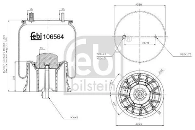 Подушка амортизуюча Febi Bilstein 106564
