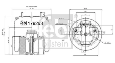 Подушка амортизуюча Febi Bilstein 179293
