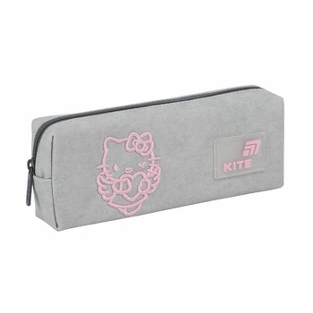 Пенал Kite Hello Kitty "Кошенятко Кітті" 19х7х4 см 1 отделение прямоугольный на молнии серый (HK26-642-1)