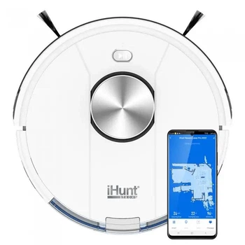 Робот-пылесос iHunt Vacuum Laser Pro 2022 с приложением iHunt Home, швабра, 3-в-1