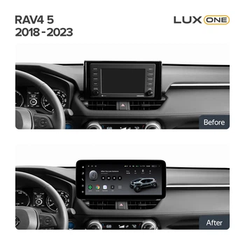 Штатная магнитола Teyes LUX ONE 6+128 Gb 360° Toyota RAV4 5 XA50 2018-2023 12.3" (L2)