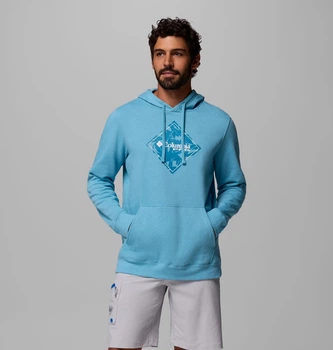 Мужское худи на флисе Columbia с логотипом 1159863911 (Голубой XL)