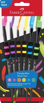 Кисти в наборе Faber-Castell, 4 шт., черные, (481622)
