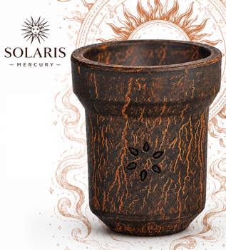Чаша для кальяна Solaris Mercury 7.7 см Соларис Меркурий красная глина