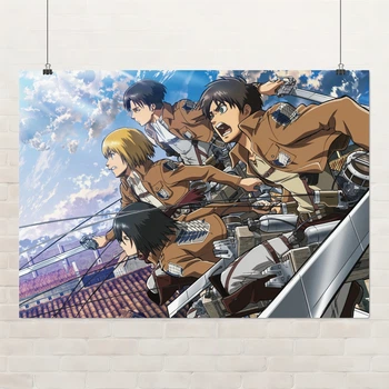 Постер Атака на титанів, Attack on Titans, аніме, A3 30×42 см (id0260)