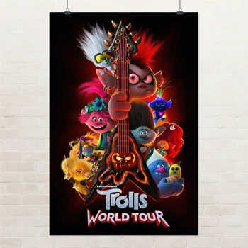 Постер Тролли, Trolls World Tour, декор в комнату ребенка, A3 42×28 см (id6594)