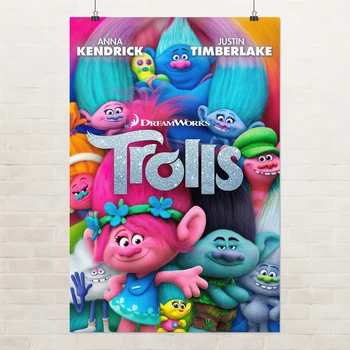 Постер Тролли, Trolls, декор в комнату ребенка, A3 42×28 см (id6595)