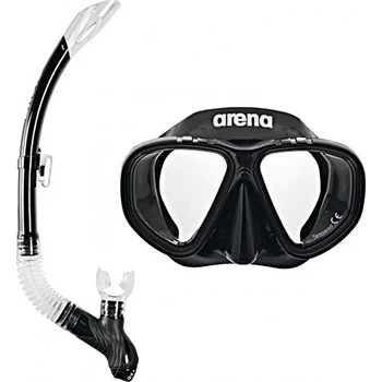 Набір маска і трубка дитяча Arena PREMIUM SNORKELING SET JR, чорний