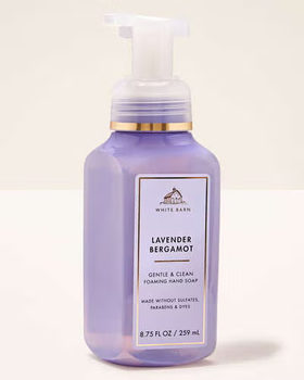 Жидкое мыло-пена для рук Bath & Body Works (667659390564) Lavender Bergamot Gentle & Clean Foaming Hand Soap 259 мл