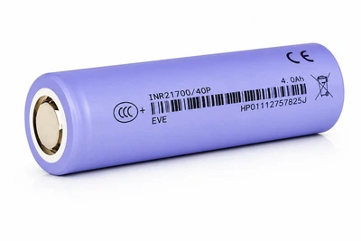 Аккумулятор 21700 EVE INR21700-40P 4000mAh 3.7V 30A высокотоковый Li-ion для фонарей, шуруповертов, павербанков