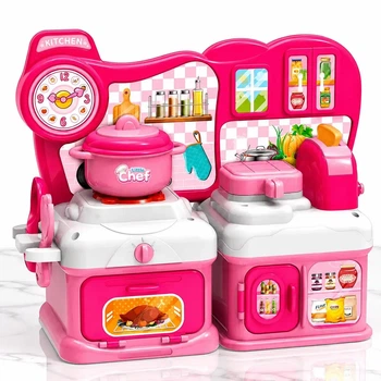 Дитяча кухня Kitchen 868-29 з водою світлом звуком тостером посудом вафельницею