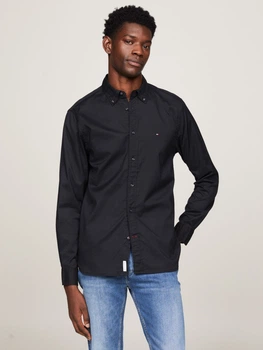 Рубашка хлопковая мужская Tommy Hilfiger 904812722 S Черная (1159863901)