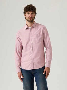 Рубашка хлопковая мужская Levi`s 394391057 XL Розовая (1159864316)