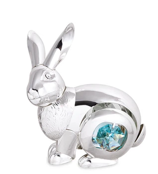 Статуетка з камінням Swarovski Кролик 6х7 см 1601995
