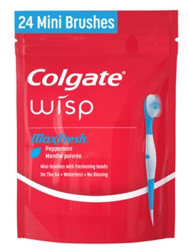 Одноразовые зубные щетки Colgate Wisp Max Fresh Peppermint 24шт