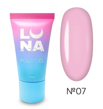 Полигель Luna Poly Gel 07 нежно-розовый 30 мл