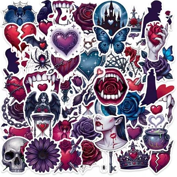 Набор наклеек Готическая любовь Gothic Love 50 шт