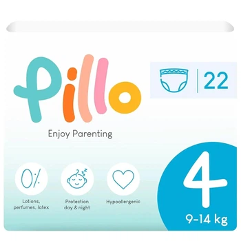Підгузки-трусики PILLO Maxi 9-14 кг 22 шт. И337