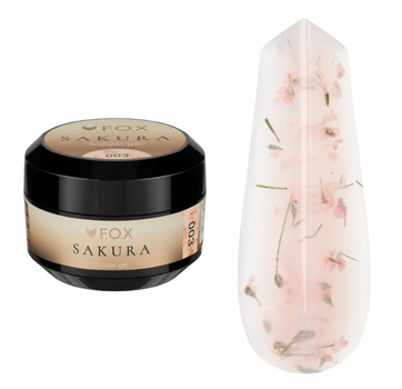 Строительный гель сухоцветы средней консистенции F.O.X Sakura builder gel 003 15 мл
