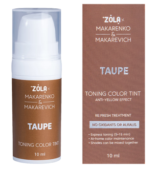 Краска для бровей ZOLA x Makarenko x Makarevich Toning Color Tint тонирующая Taupe 10 мл