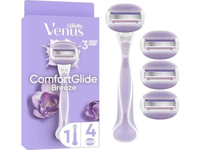 Станок для гоління VENUS 3леза 1шт жіночий ComfortGlide Breeze з 4 змінними картриджами