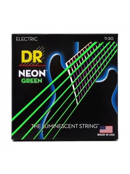 Струны для электрогитары DR Strings Neon Geen Electric - Heavy (11-50)