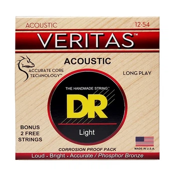 Струны для акустической гитары DR Strings Veritas Coated Core Acoustic Guitar Strings - Light (12-54)