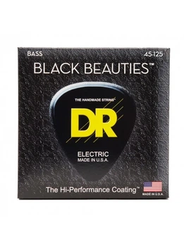 Струны для бас-гитары DR Strings Black Beauties Bass 5-String - Medium (45-125)
