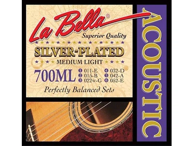 Струны для акустической гитары La Bella 700ML