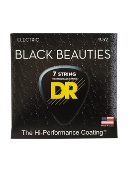 Струны для электрогитары DR Strings Black Beauties Electric - Light 7-String (9-52)