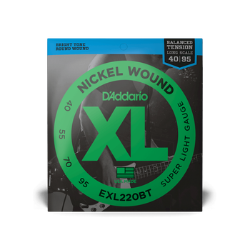 Струны для бас-гитары DʼADDARIO EXL220BT XL Nickel Wound Balanced Tension Super Light (40-95)