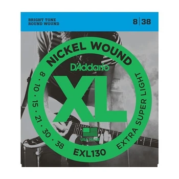 Струны для электрогитары DʼADDARIO EXL130 XL Nickel Wound Extra Super Light (08-38)