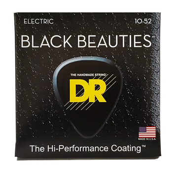 Струны для электрогитары DR Strings BLACK BEAUTIES Electric - Big Heavy (10-52)