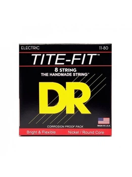 Струны для электрогитары DR Strings Tite-Fit Electric - Extra Heavy 8 String (11-80)