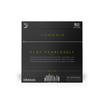 Струны для электрогитары DʼADDARIO NYXL1156 Medium Top/Extra Heavy Bottom (11-56)