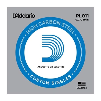 Струна для електрогітари DʼADDARIO PL011 Plain Steel 011