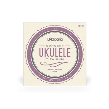 Струны для укулеле DʼADDARIO EJ87C Titanium Ukulele Concert