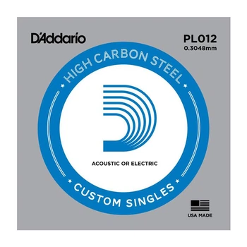 Струна для электрогитары DʼADDARIO PL012 Plain Steel 012