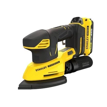 Шлифмашина вибрационная Stanley FatMax V20 бесщеточная аккумуляторная с АКБ и сумкой SFMCW221D1S-QW
