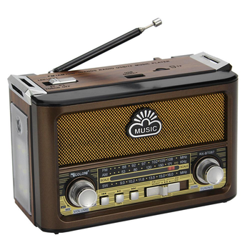 Радиоприемник GOLON RX-BT087 с Bluetooth, аккумулятором и фонариком