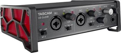 Аудиоинтерфейс USB Tascam US‑2x2HR 2 входа 2 выхода (Cubase LE + Sample Tank) (4907034132751)