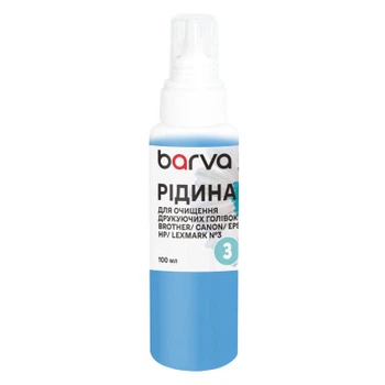 Чистящая жидкость Barva №3 Brother/Canon/Epson/HP/Lexmar print head pigment 100 мл