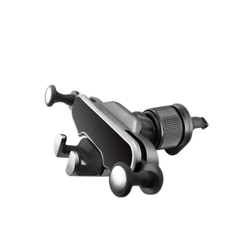Автомобільний тримач для телефону в дефлектор Little One Air Hook з металевим гачком, універсальний, срібний