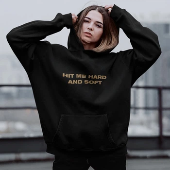 Худі флісовий Billie Eilish (Hit Me Hard And Soft) XS чорний